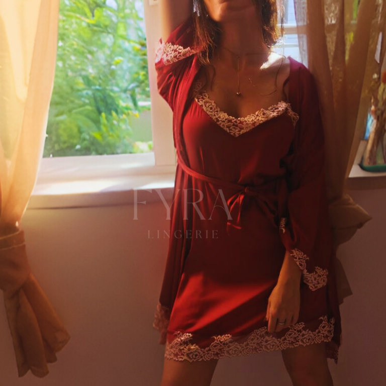 Camisa + Robe Eleanor - Red