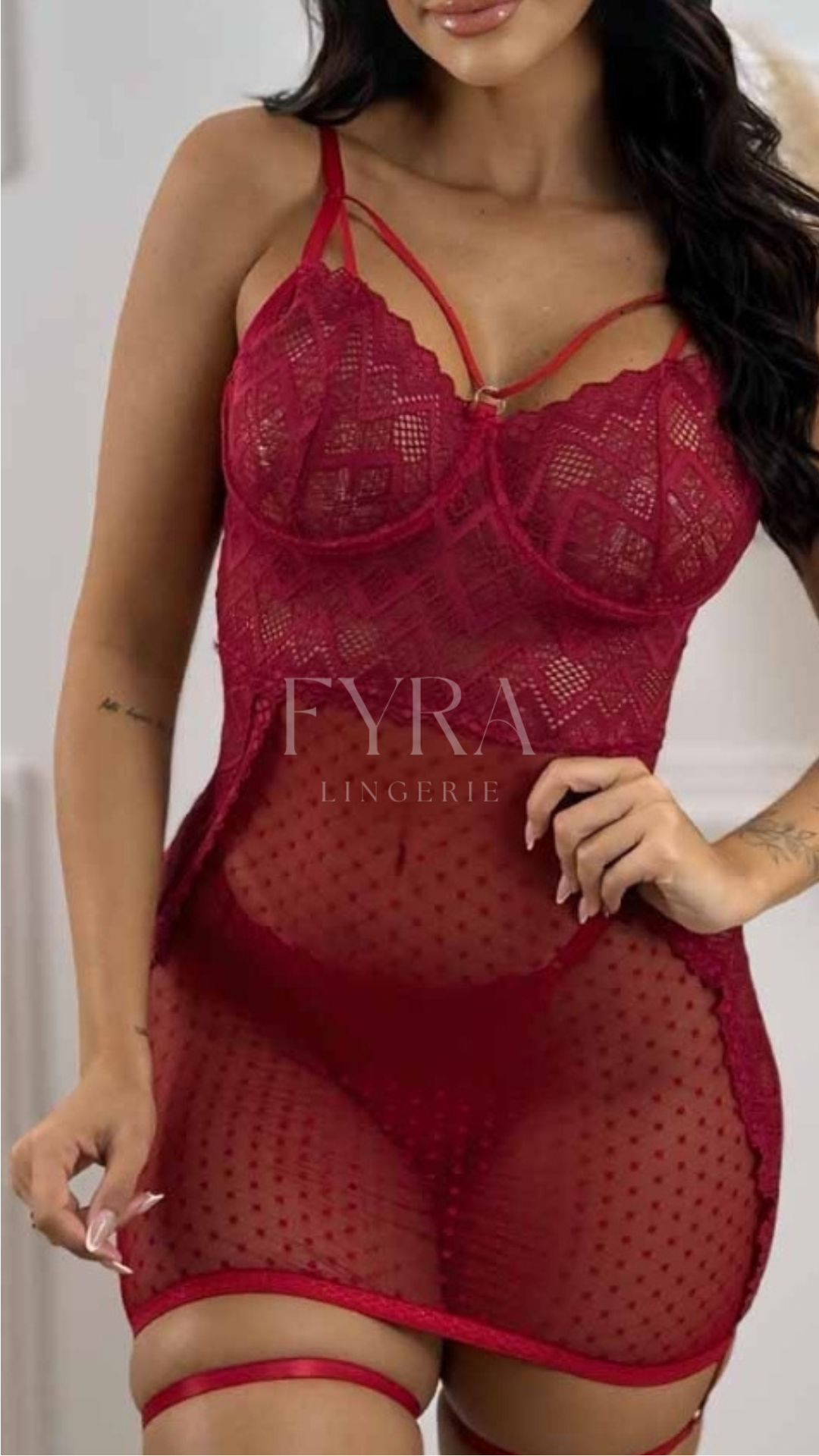 Camisa de Noite Isabella - Red