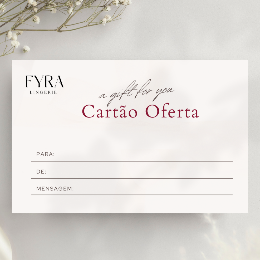 Cartão-presente FYRA