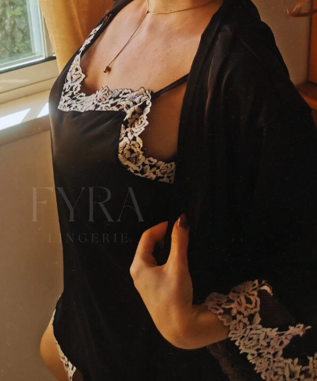 Camisa + Robe Eleanor - Black