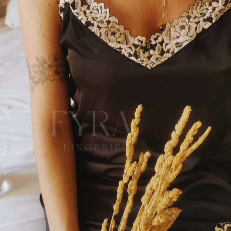 Camisa + Robe Eleanor - Black