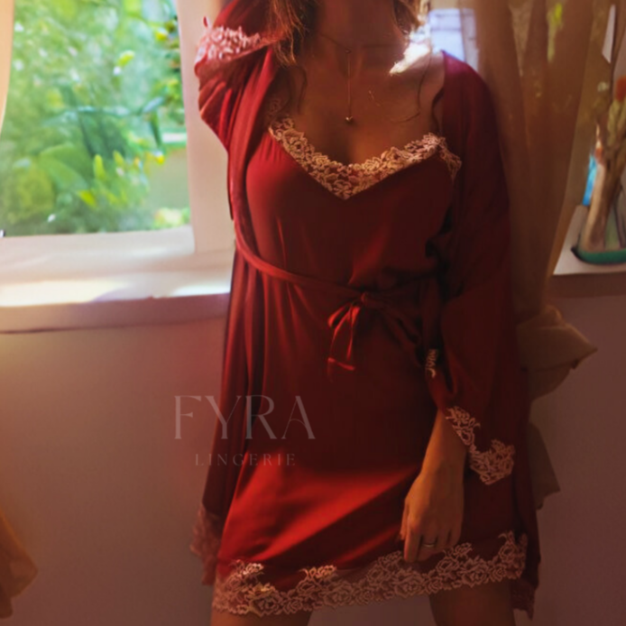 Camisa + Robe Eleanor - Red