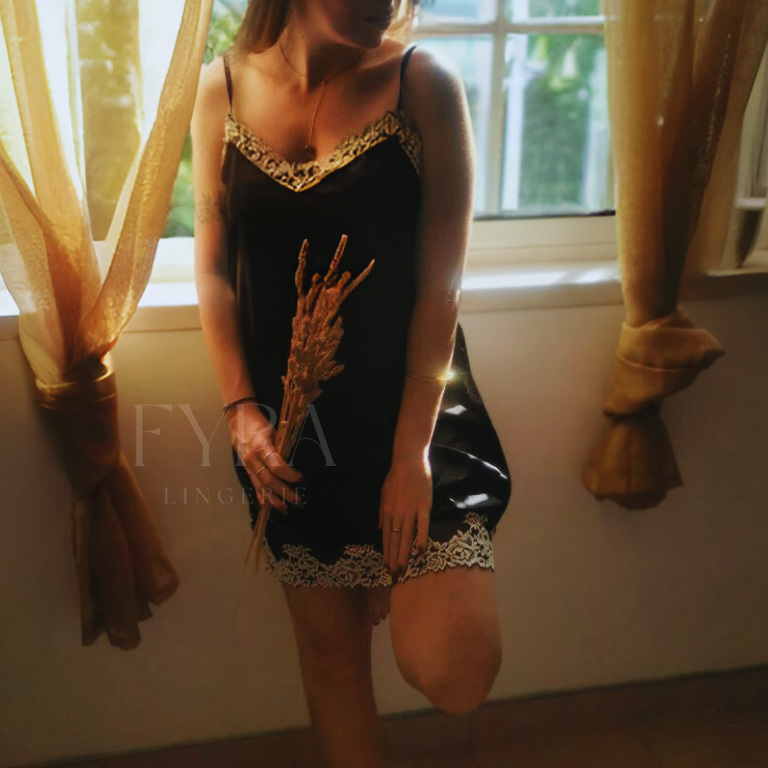 Camisa + Robe Eleanor - Black