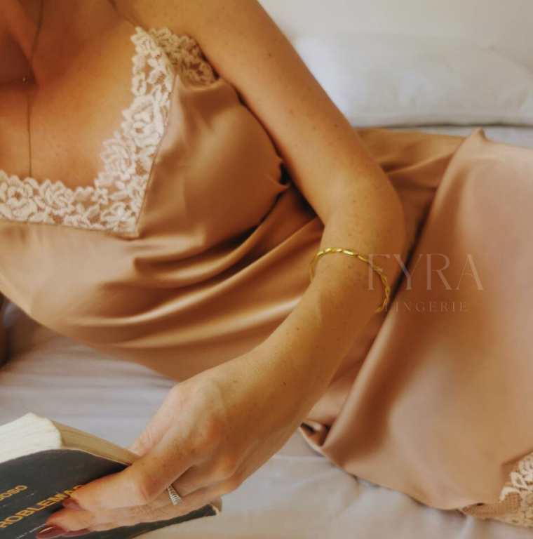 Camisa + Robe Eleanor - Rose Gold