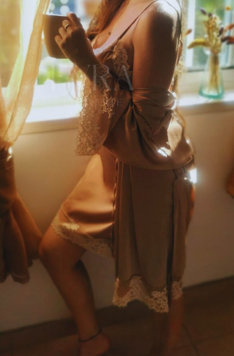 Camisa + Robe Eleanor - Rose Gold