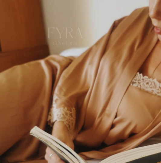Camisa + Robe Eleanor - Rose Gold