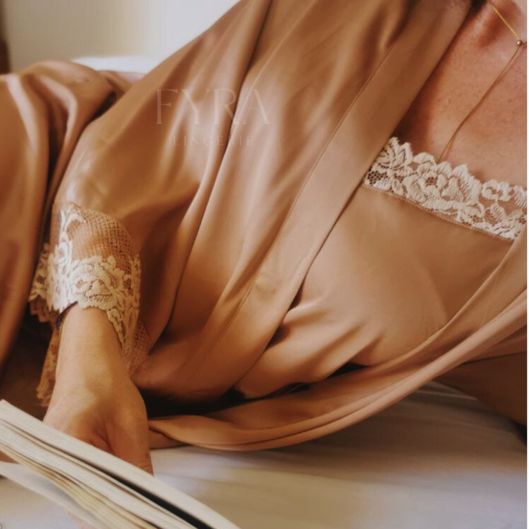 Camisa + Robe Eleanor - Rose Gold