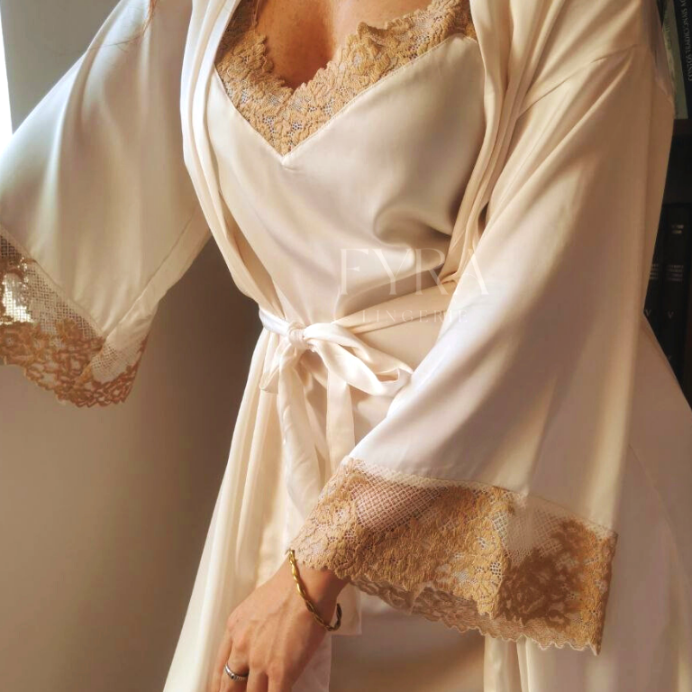 Camisa + Robe Eleanor - Pearl