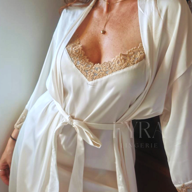 Camisa + Robe Eleanor - Pearl