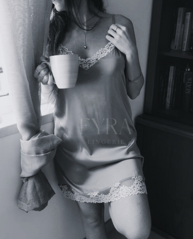 Camisa + Robe Eleanor - Rose Gold