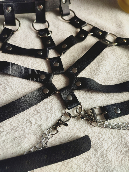 arnes fivelas ajustavel sexy correntes 