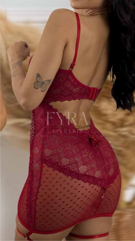 Camisa de Noite Isabella - Red